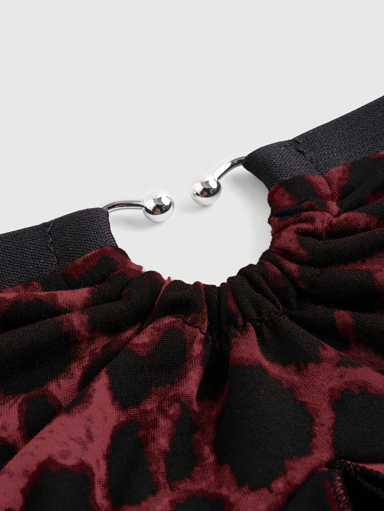 Leopard Print Lace Trim Bandeau Top