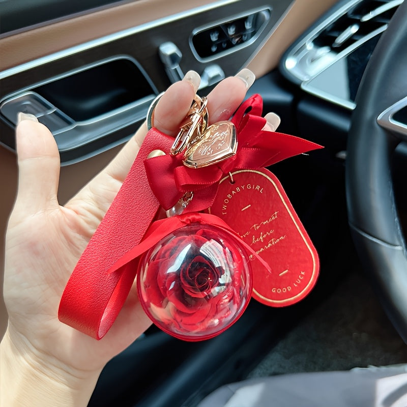 Eternal Rose Keychain
