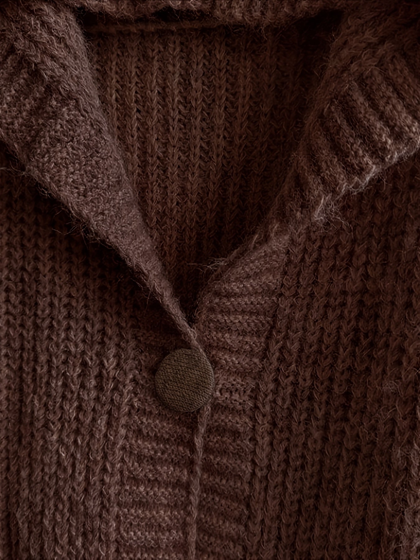 Elegant Brown Cardigan