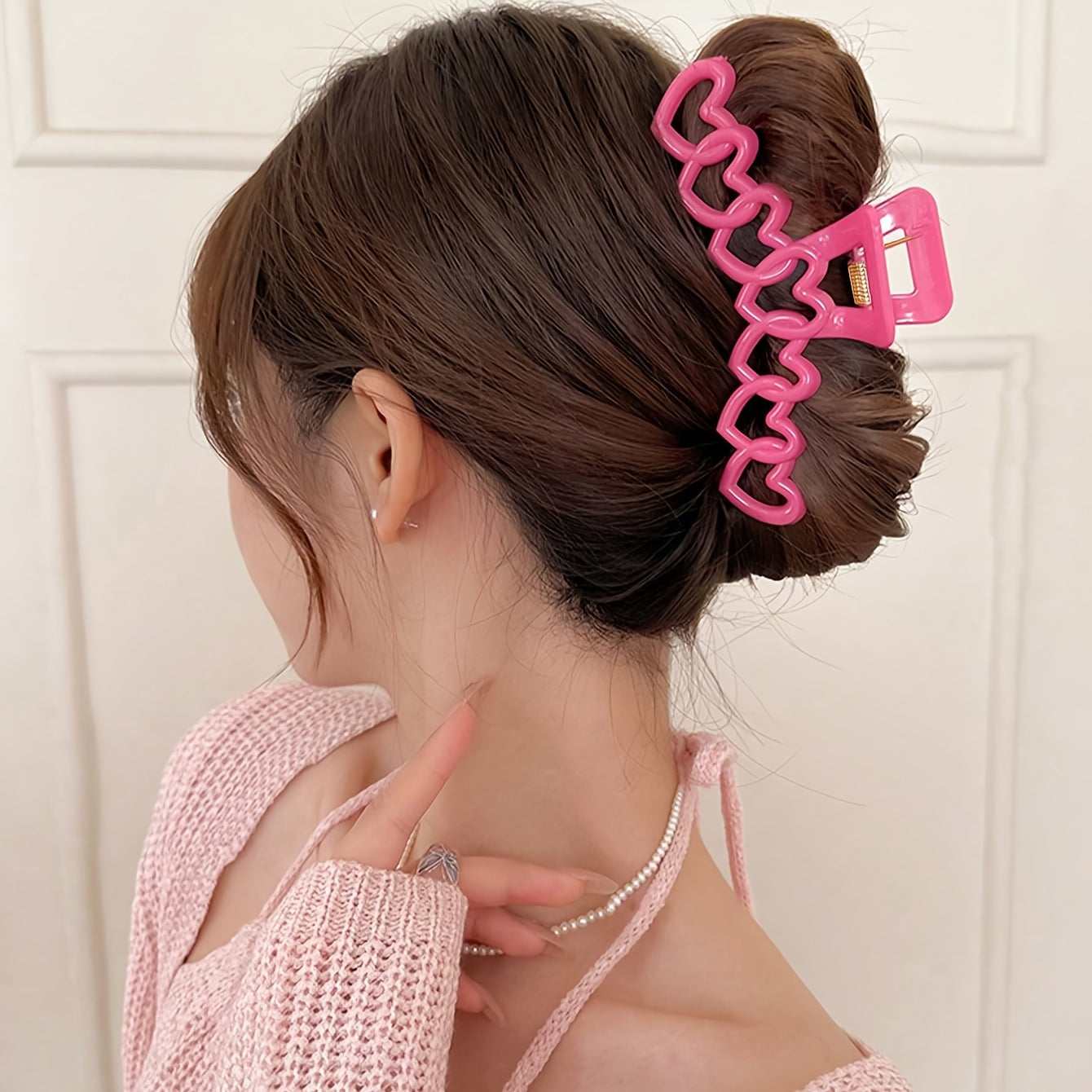 {2pcs} Sweetheart Style Resin Hair Claws