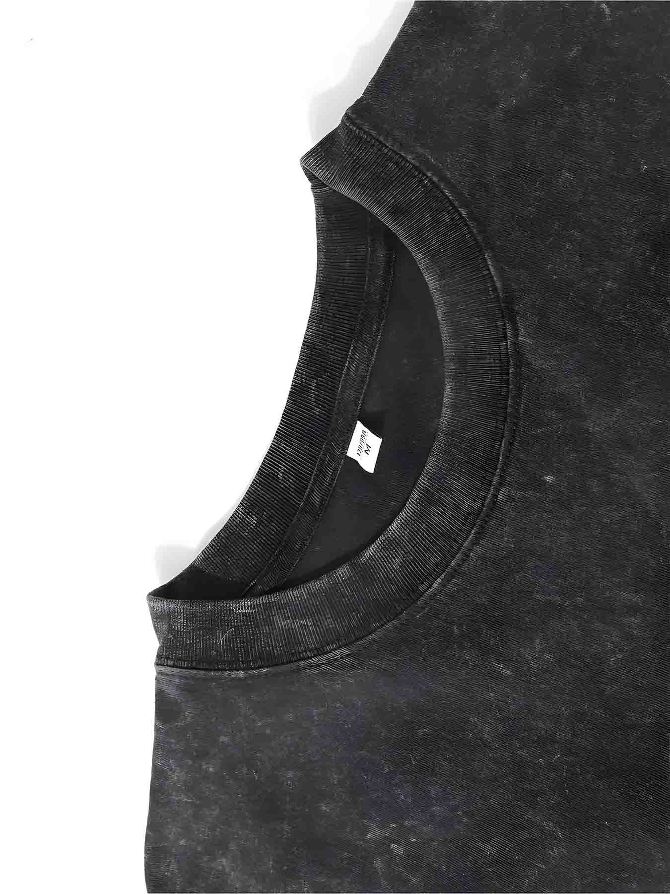 Women's Y2K Retro Vintage Washed Cotton T-Shirt - 230GSM Soft Relaxed Fit Short Sleeve Tee with Floral Print & FLOWERS Graphic, All-Season Casual Top for Summer Outfits & Holiday Gifts, Vintage T Shirts, Soft Fabric, Machine