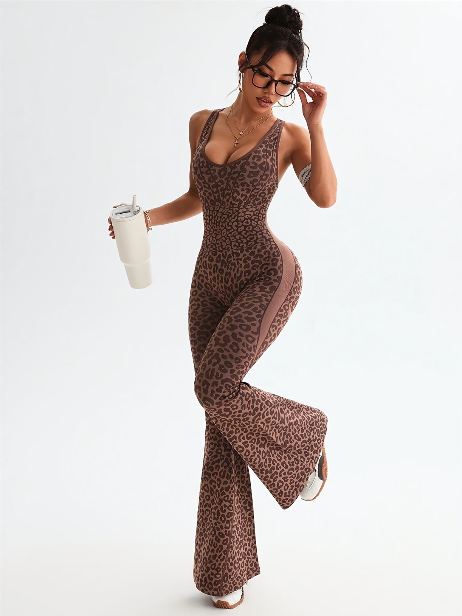 Leopard Print Jumpsuit