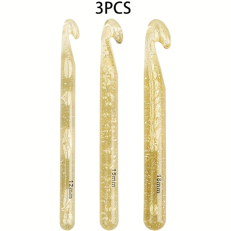 1pc/3pcs/5pcs Large Crochet Hook