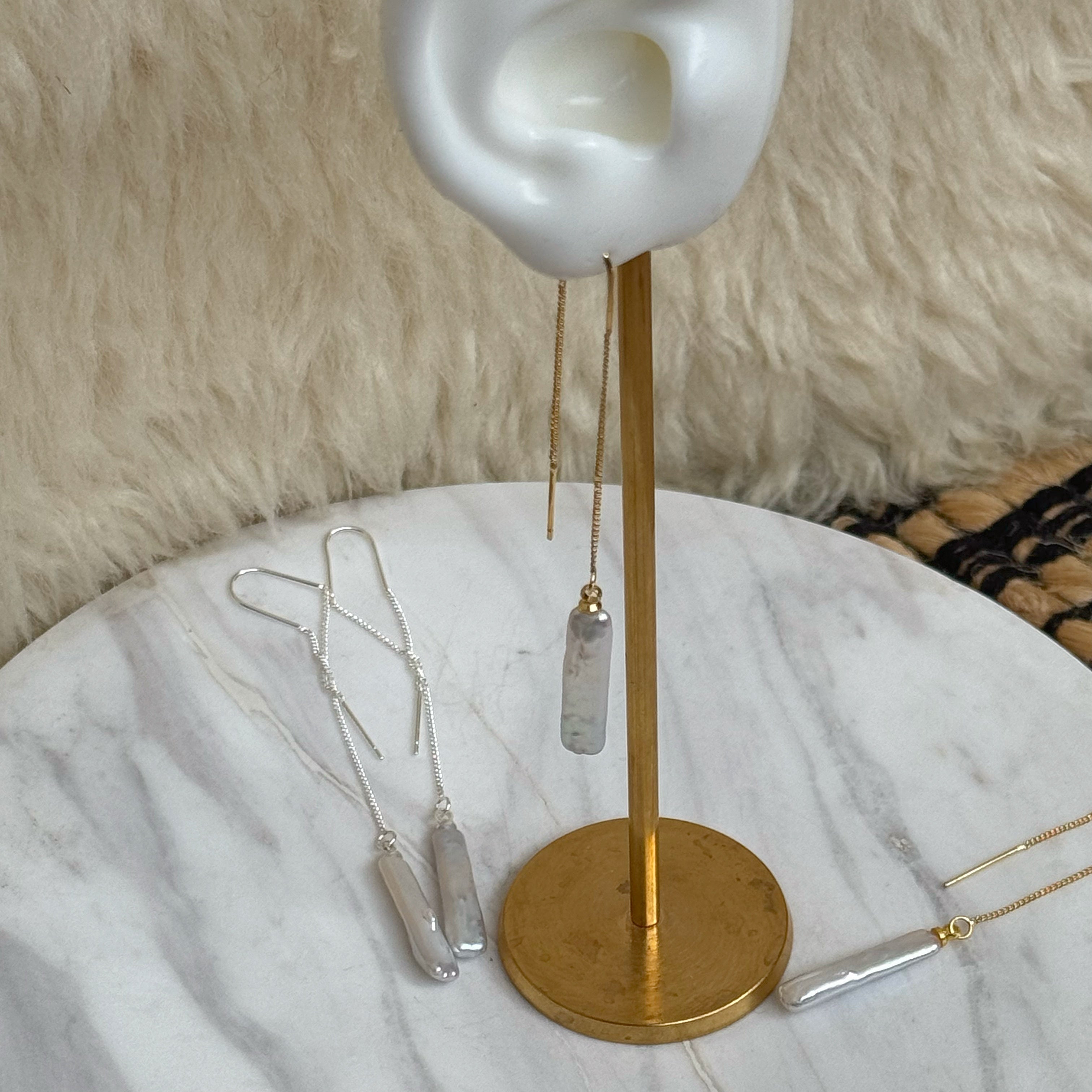 Pearls Tassel Drop Earrings