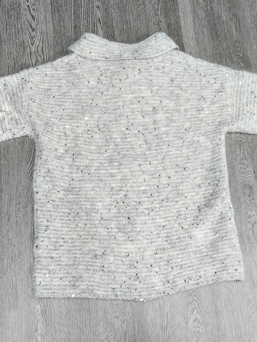 Shiny Jacket with Full-Zip Front Closure