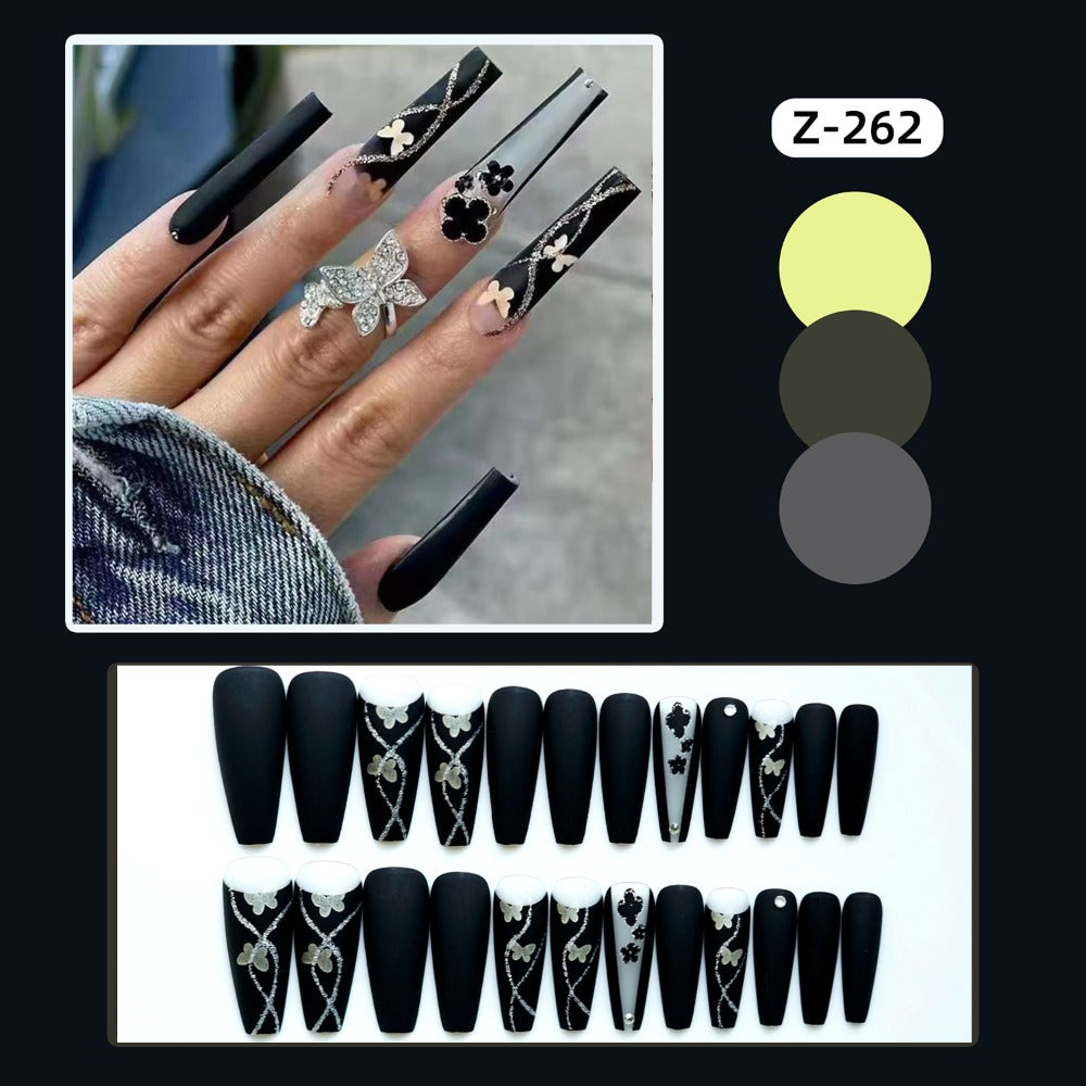 {48pcs} Mysterious Butterfly Fake Nails