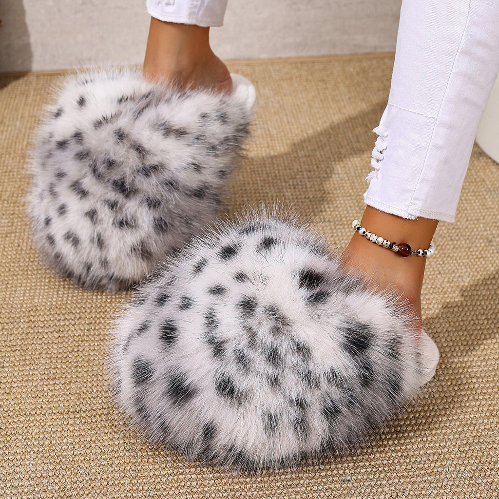 Cozy Leopard Slippers