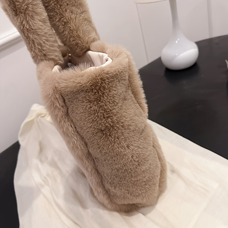Faux Fur Shoulder Bag