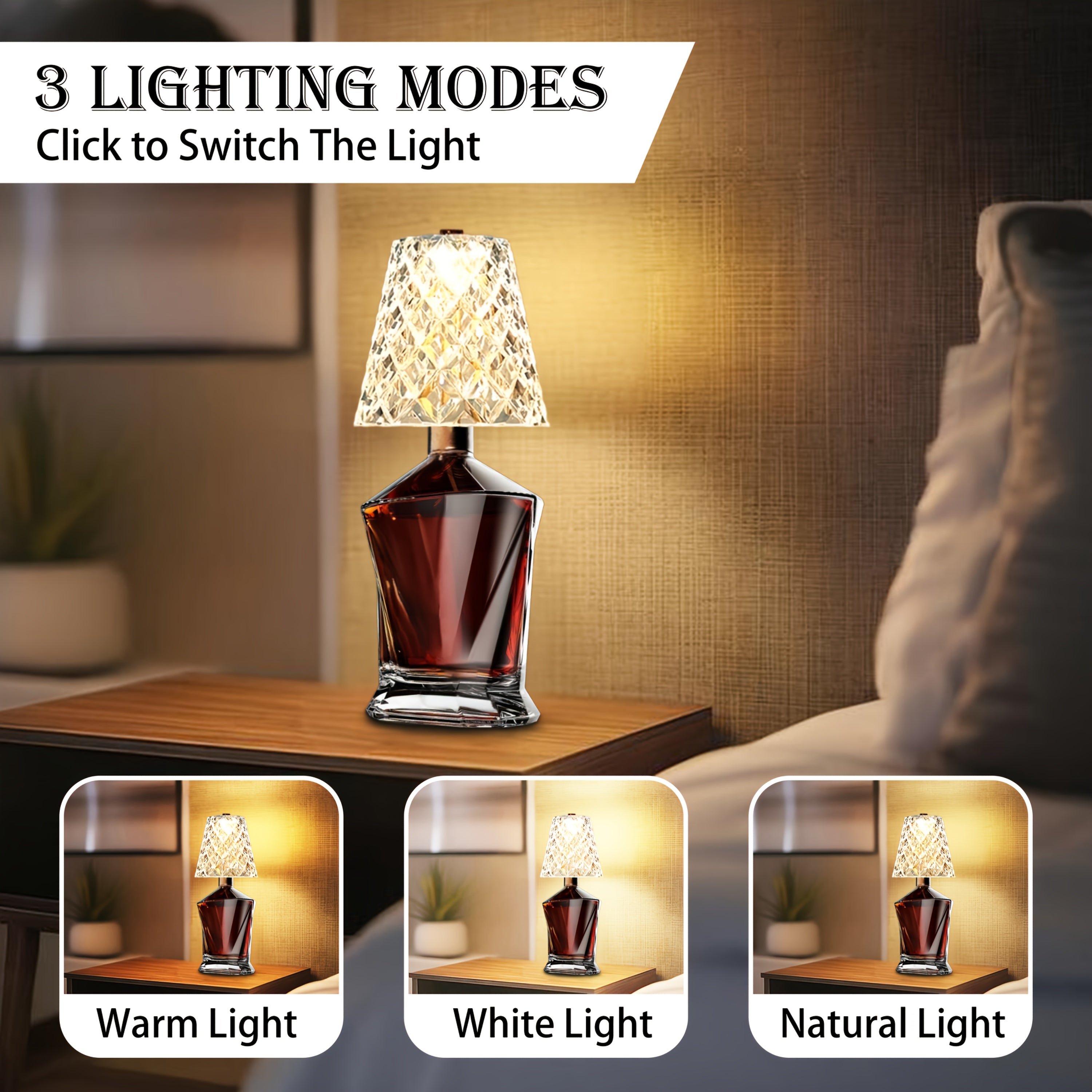 LED Bottle Lampshade