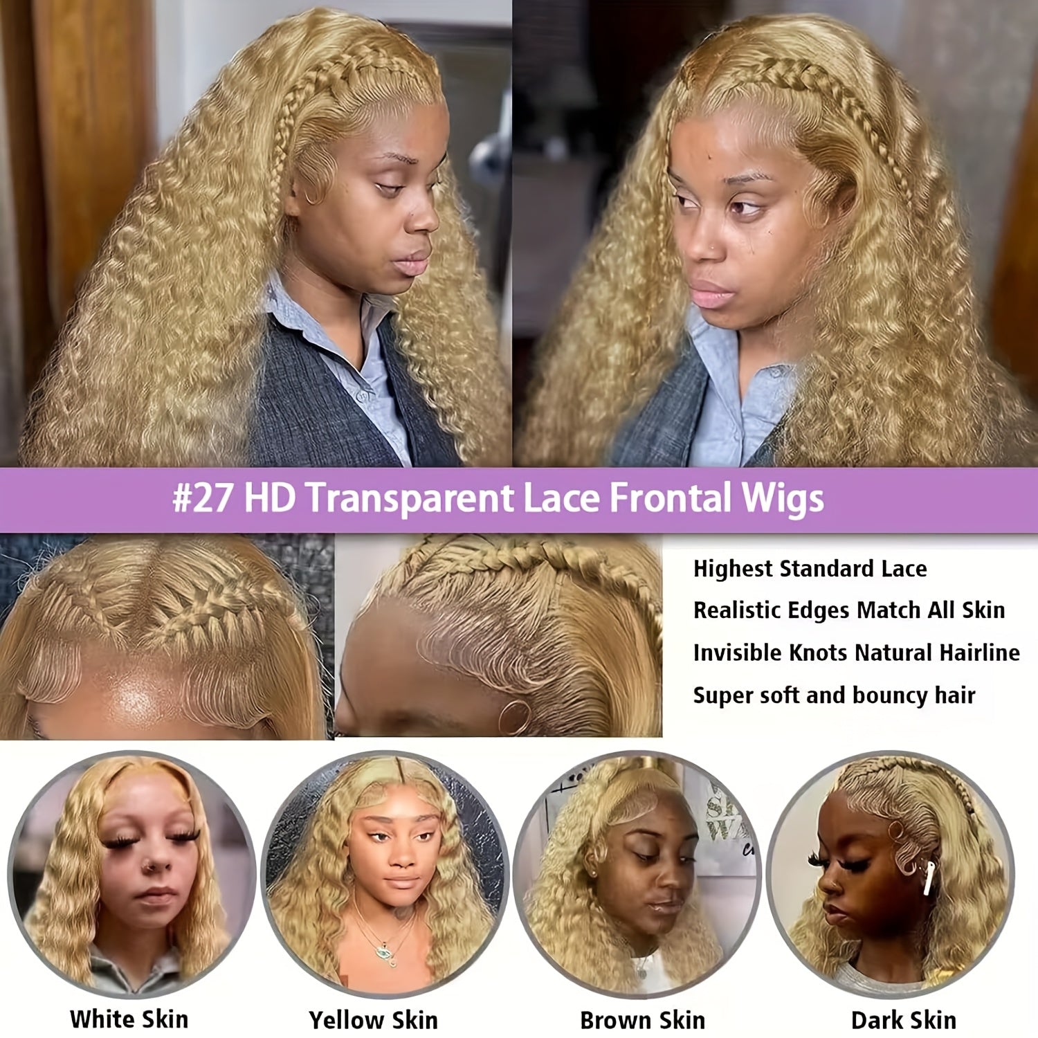 13x6 Honey Blonde Wig