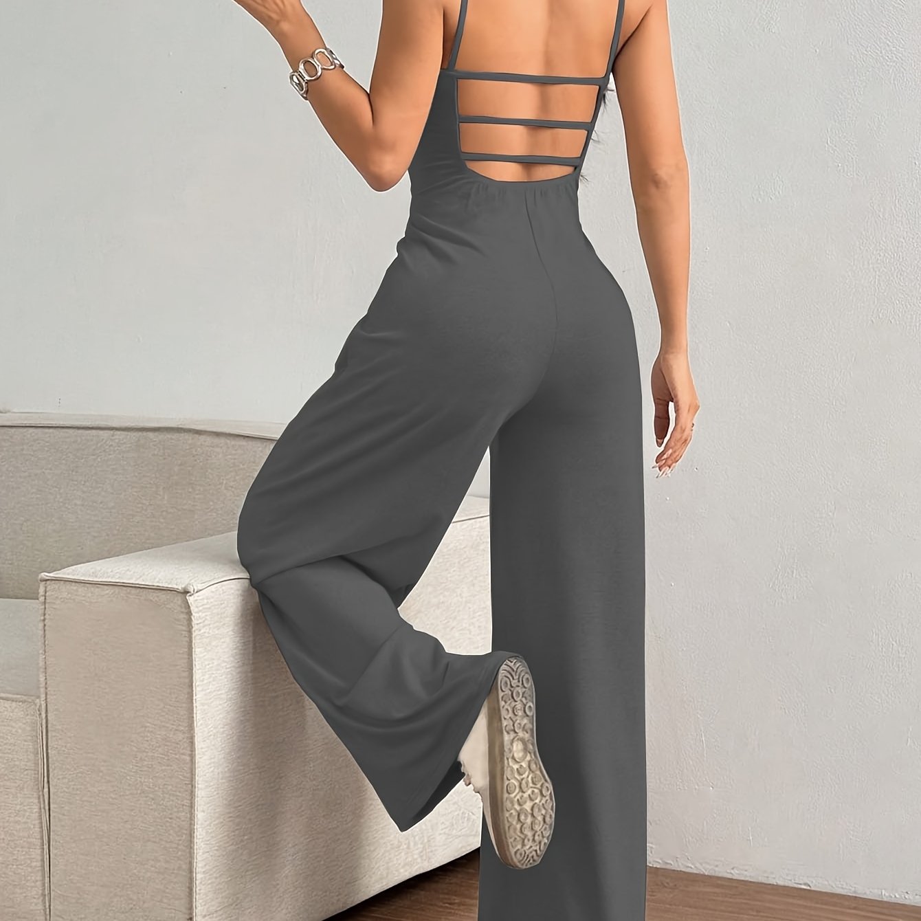 Elegant Backless Jumpsuit