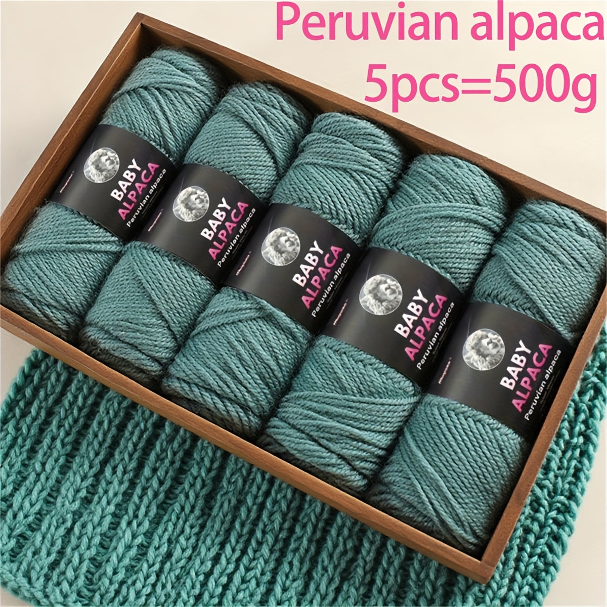 500g (5 Balls) Luxury Alpaca Wool Yarn