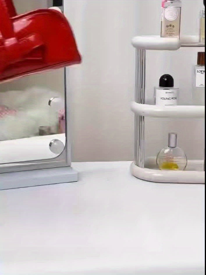 Glossy Bow-Adorned Handbag