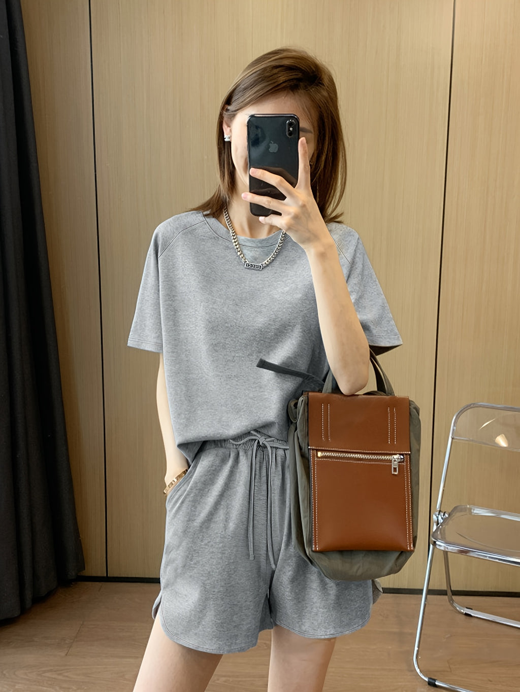 {2pcs} Sporty Fashion Women's Spring/Summer Casual Comfort Shorts Set