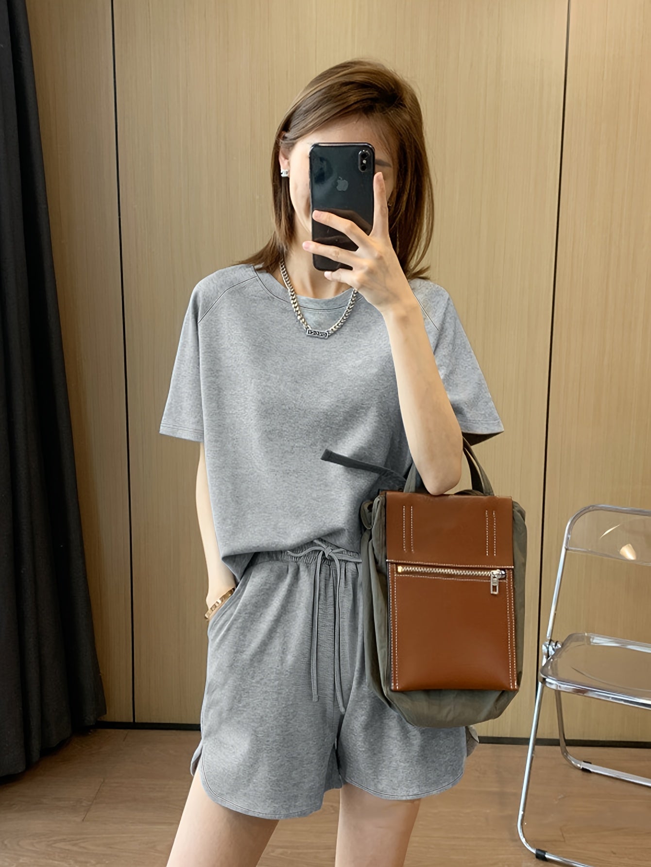 {2pcs} Sporty Fashion Women's Spring/Summer Casual Comfort Shorts Set