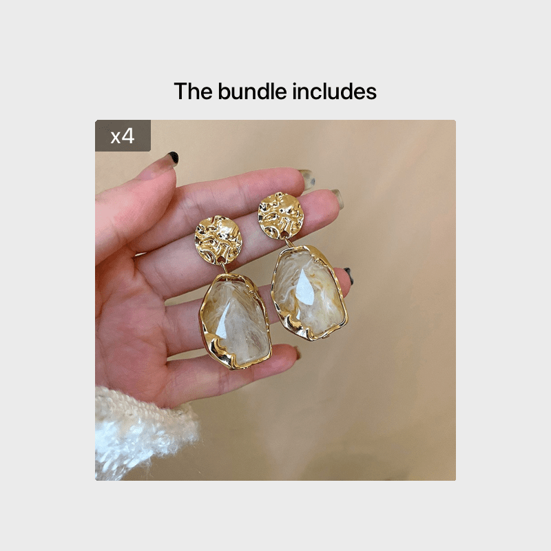 Resin Geometry Earrings