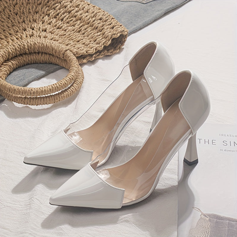 Pointed-Toe Stiletto High-Heel Shoes
