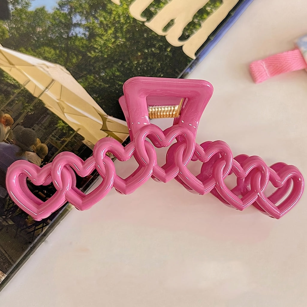 {2pcs} Sweetheart Style Resin Hair Claws