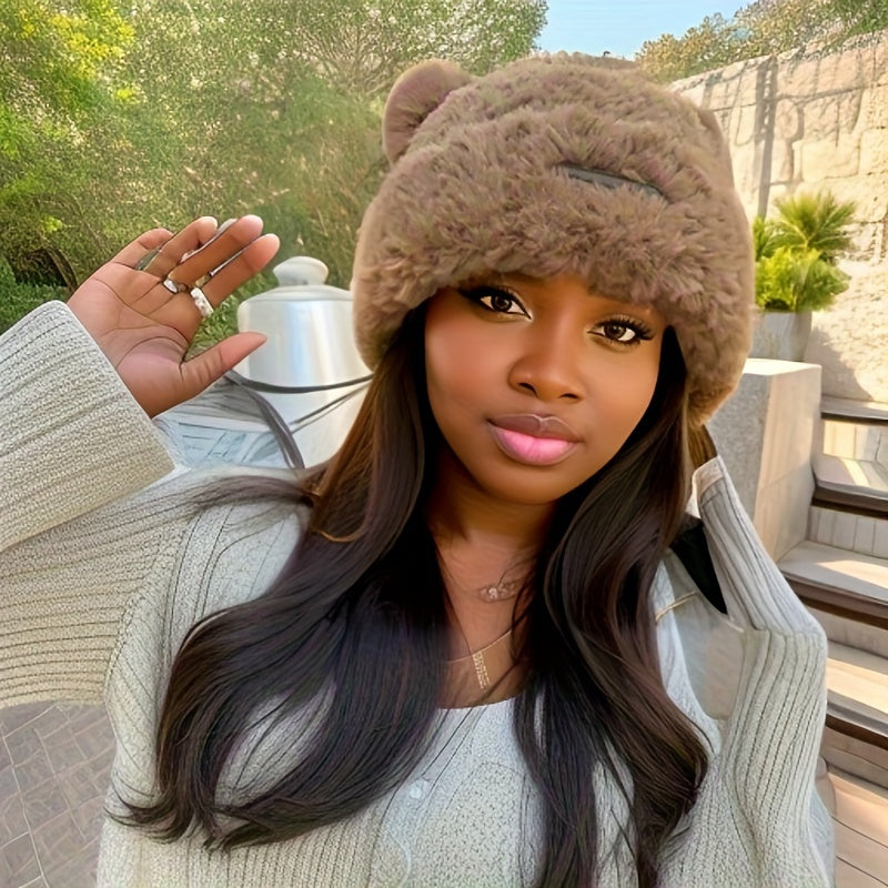 Bear Ear Shaped Knitted Hat