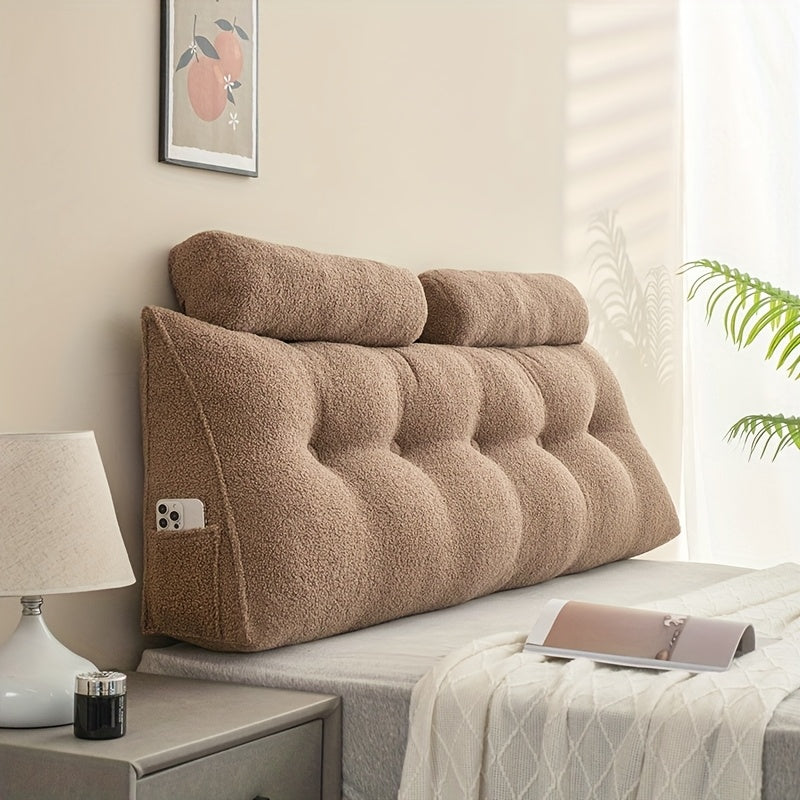 Teddy Fleece Triangular Headboard Cushion
