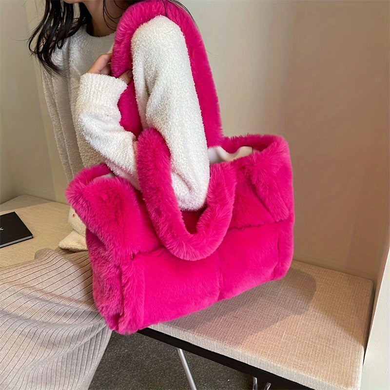 Faux Fur Shoulder Bag