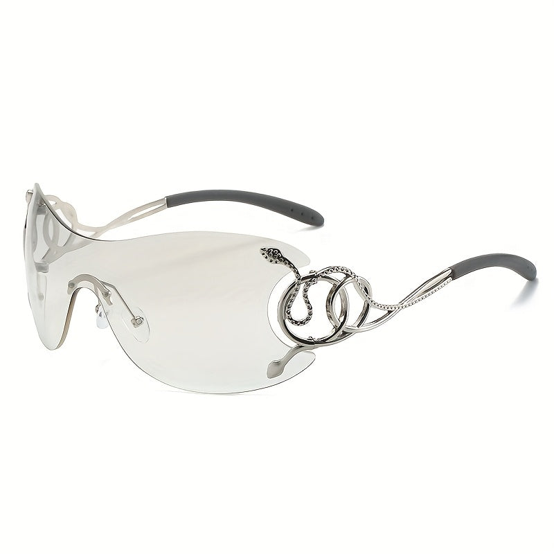 Frameless One-Piece Sunglasses
