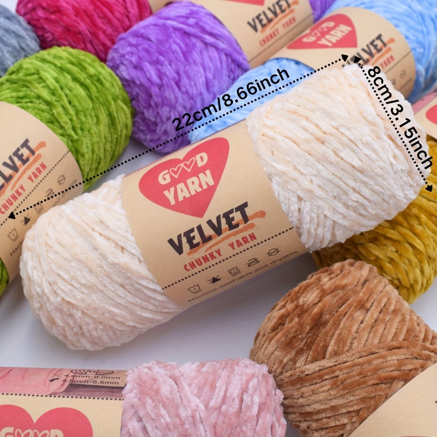600g Big Chenille Velvet Yarn