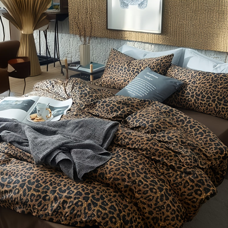 Leopard Print Comforter Set