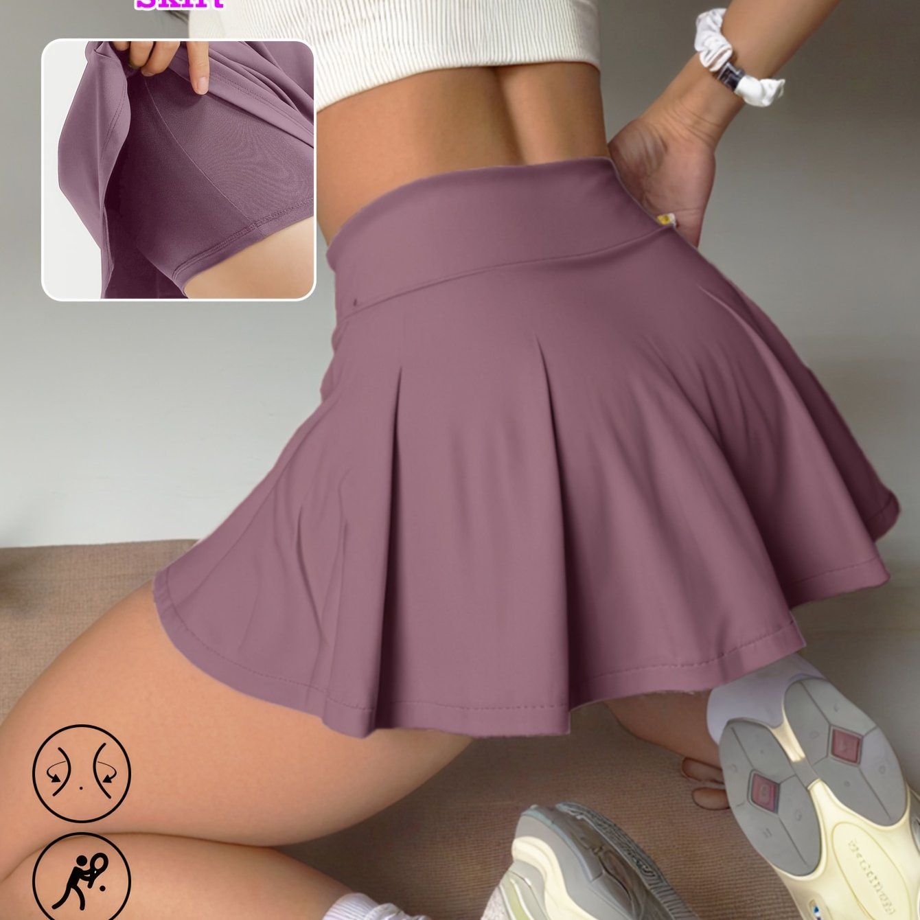 High-Waisted Sports Skirt