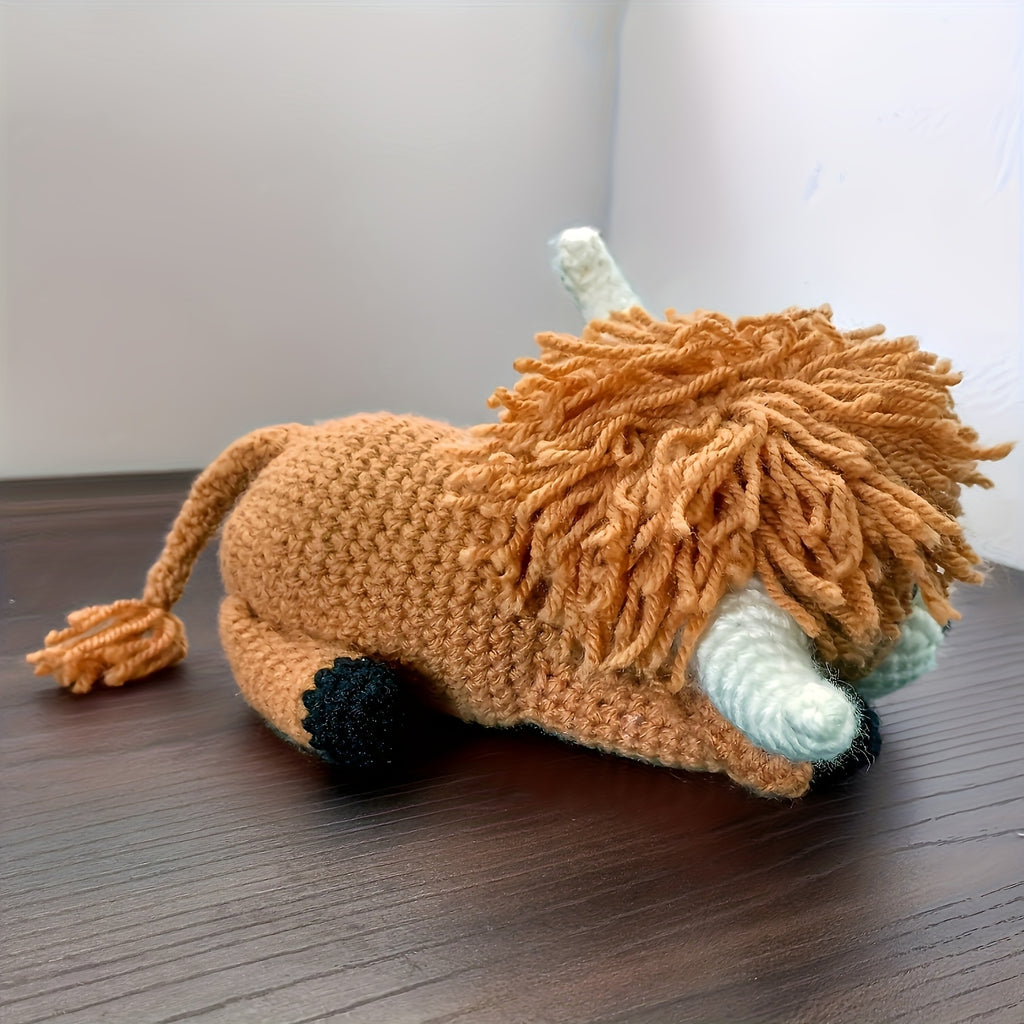 Complete All-in-One Highland Cow Crochet Kit for Beginners
