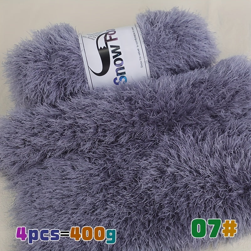400g Lash Yarn Artificial Fur Fleece Yarn