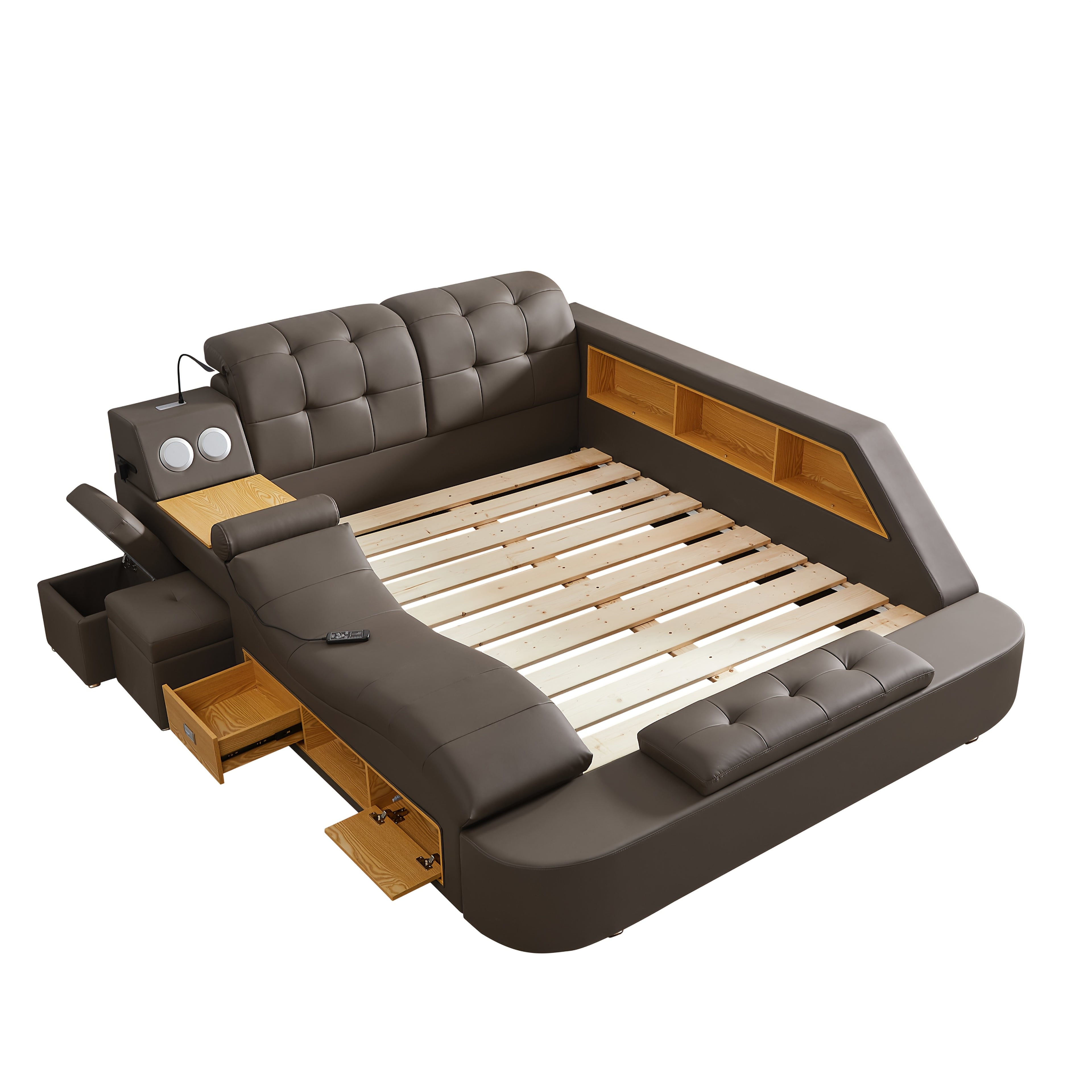 Multifunctional Large Bed Frame