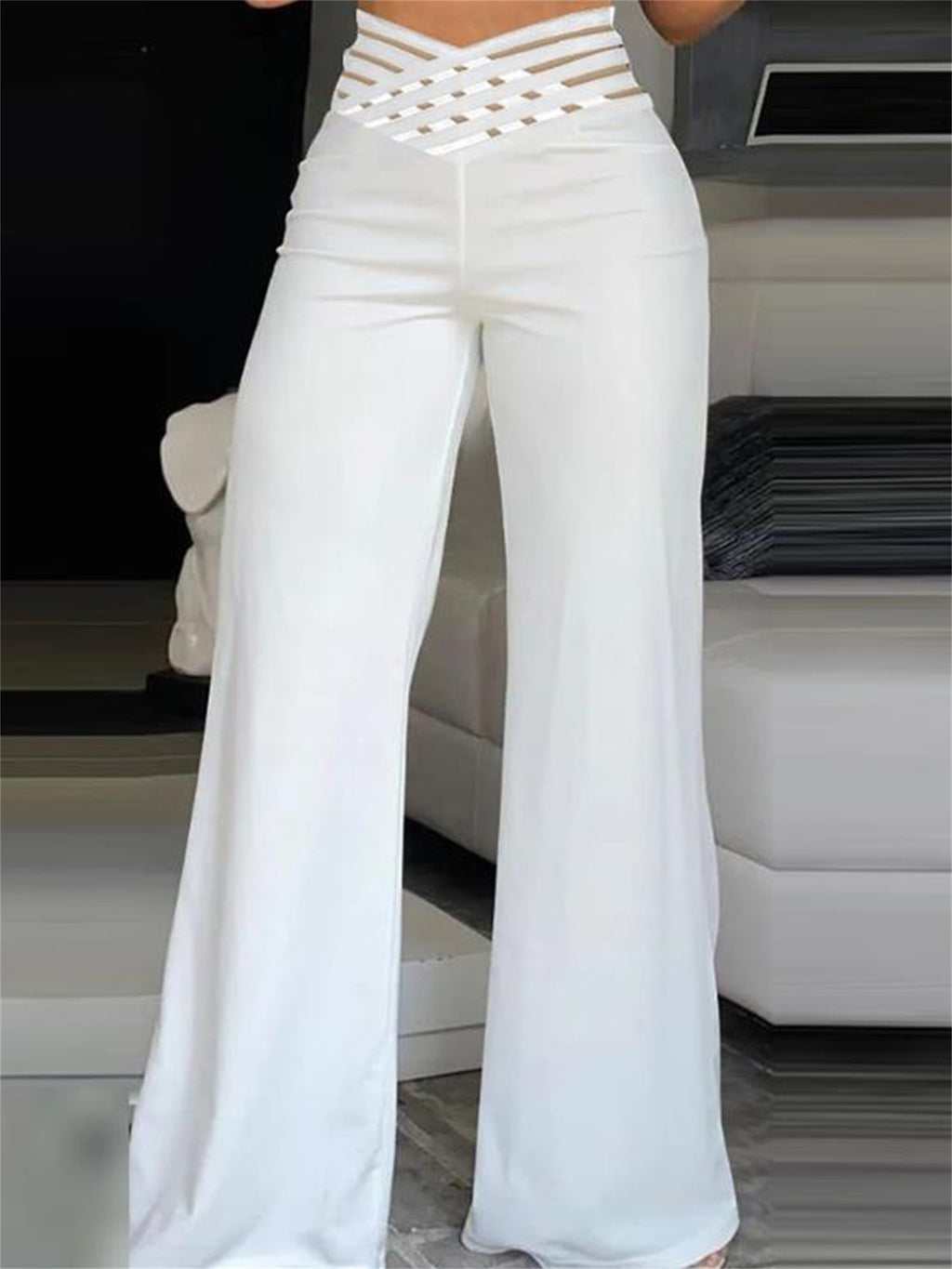 High-Waisted Wide Leg Pants