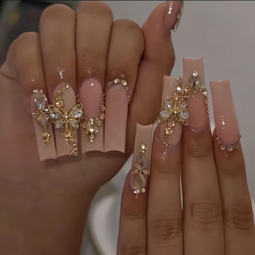 Butterfly Three-Dimensional Nails {24pcs}