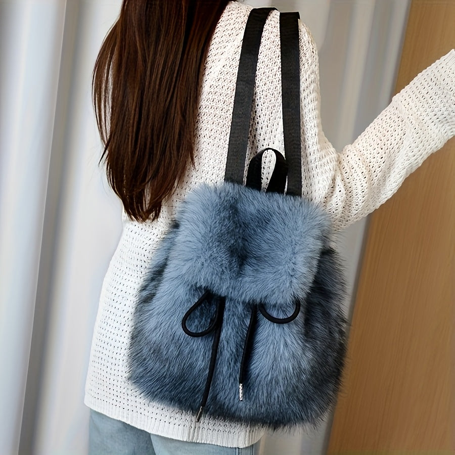 {1pc} Faux Fur Backpack