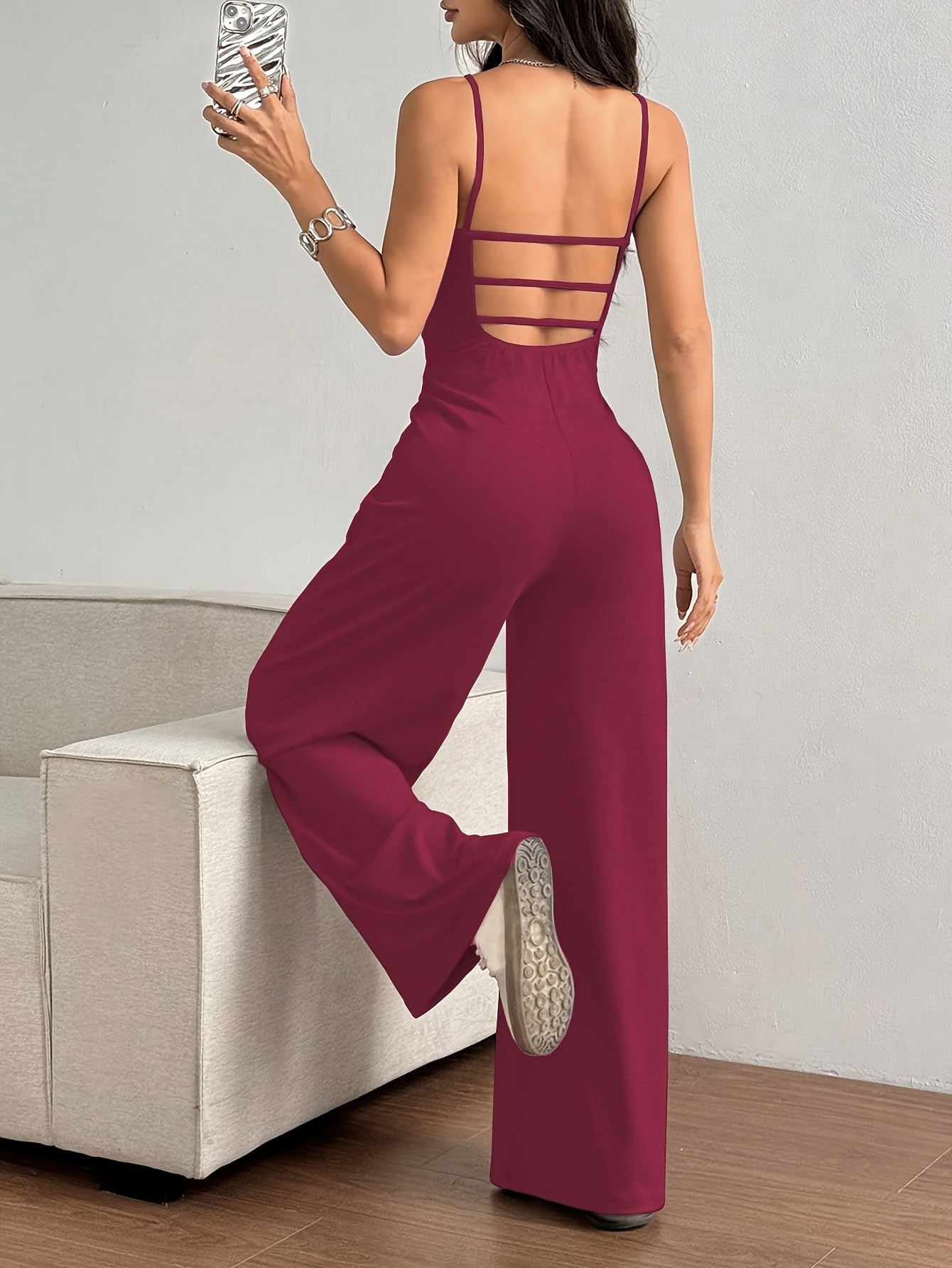 Elegant Backless Jumpsuit