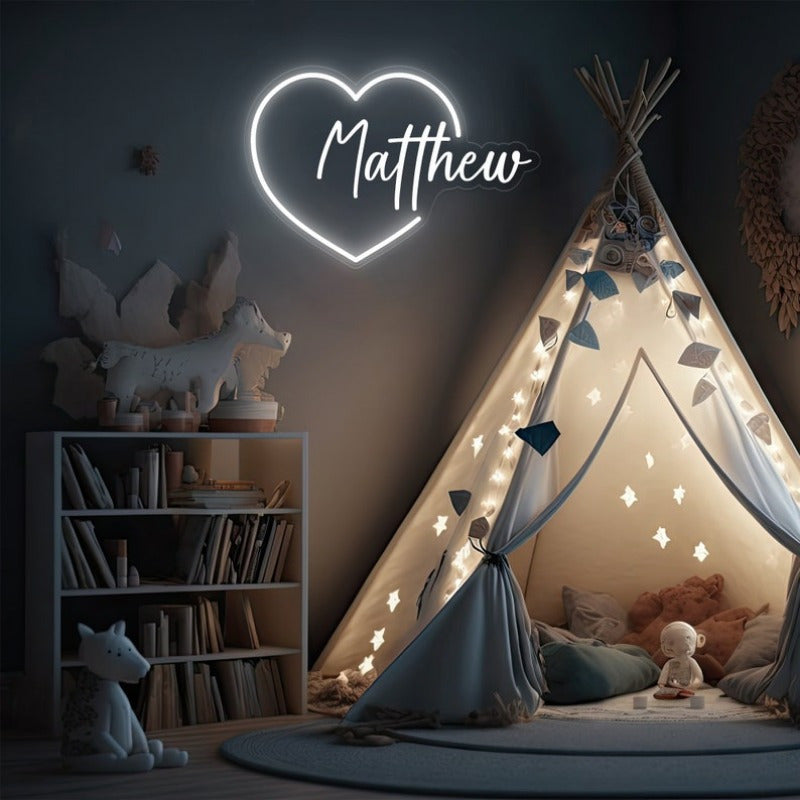 Customizable Heart-Shaped Neon Sign