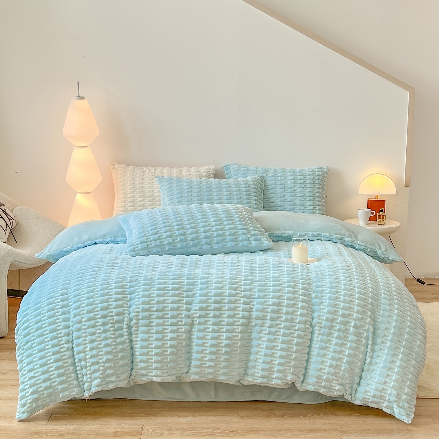 Solid Color Warm Duvet Cover Set