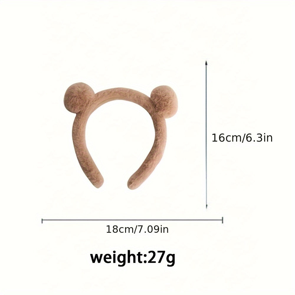 {2pcs} Plush Bear Ear Headbands