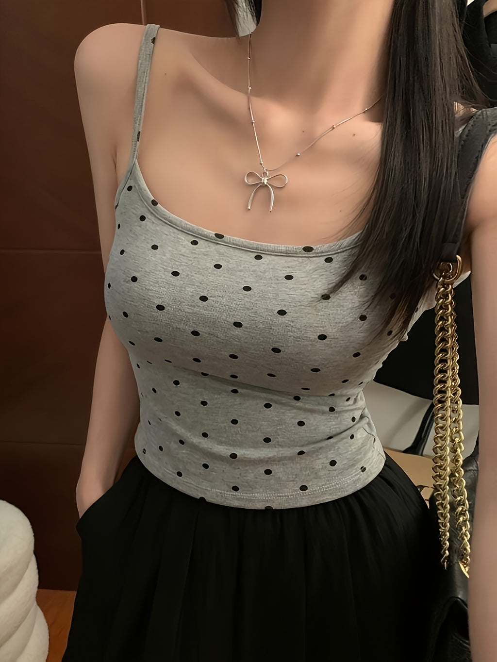 {3pcs} Polka Dot Bralette Set with Pads