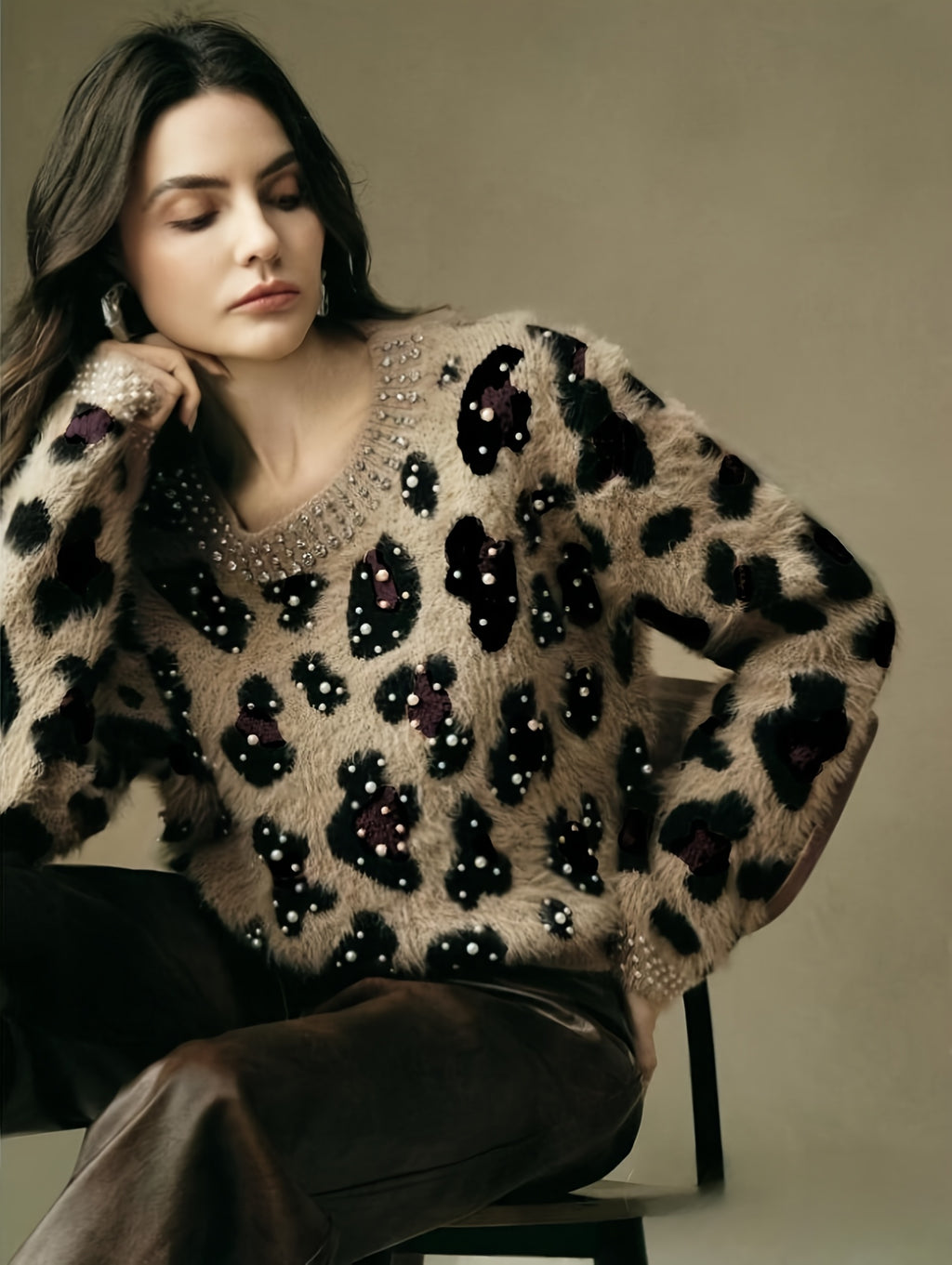 Luxurious Leopard Sweater