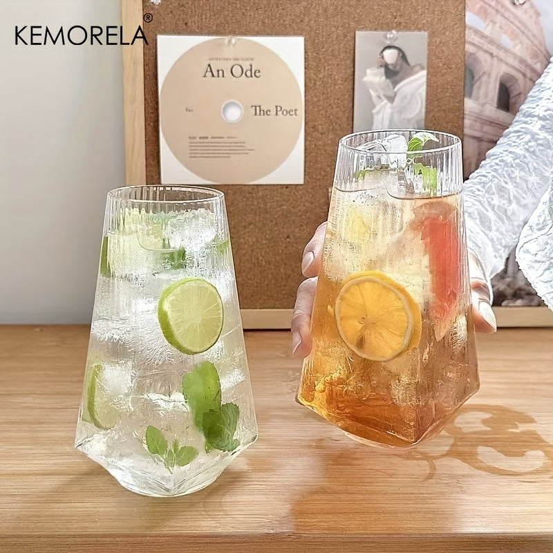 Vertical Geometric Highball Glass