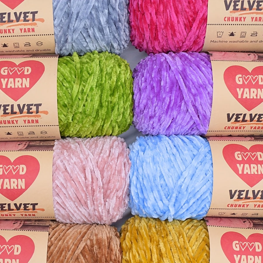600g Big Chenille Velvet Yarn