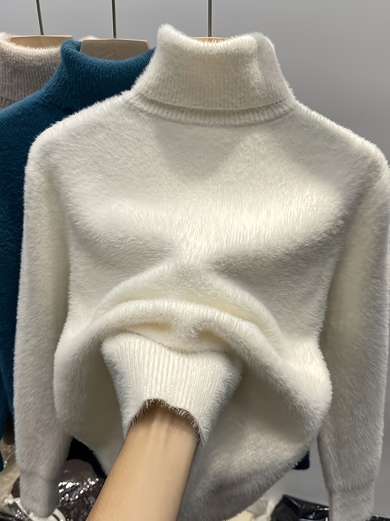 Faux Fur Turtleneck