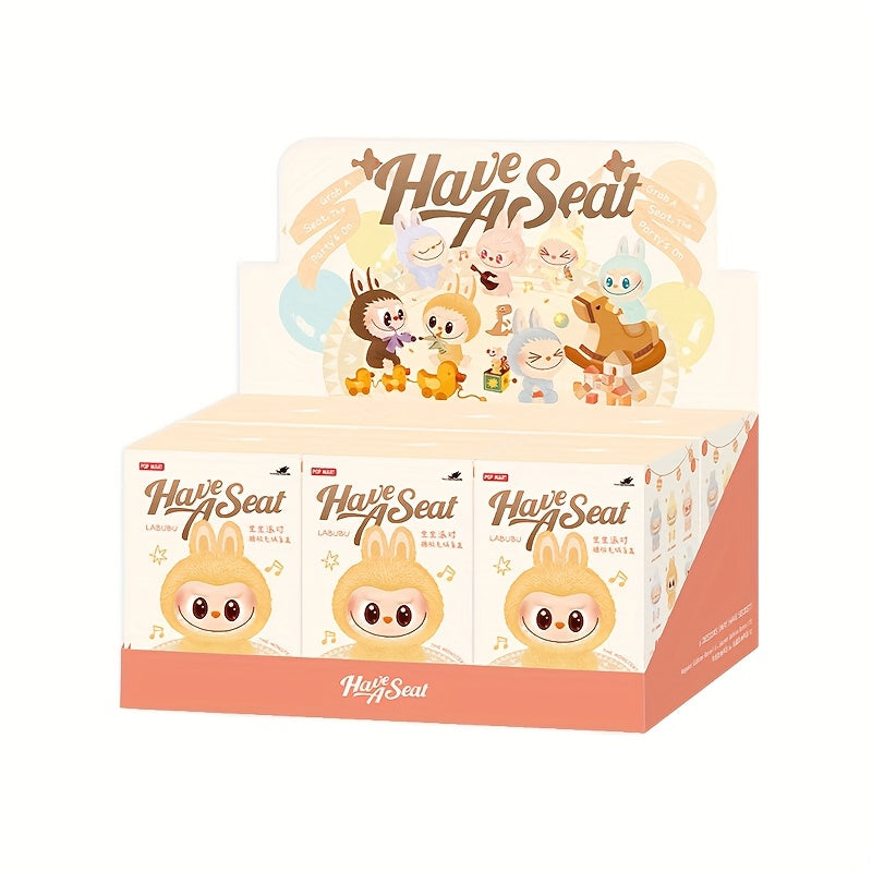 1/2/6pcs POP MART LABUBU 2.0 Sitting Party Series Vinyl Plush