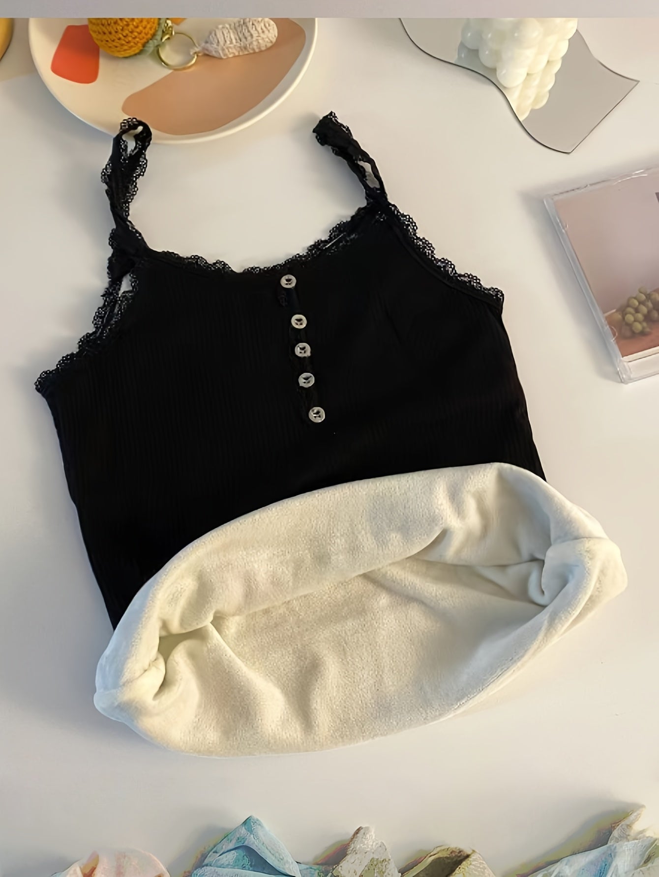 {3pcs} Fleece Sleeveless Blouses