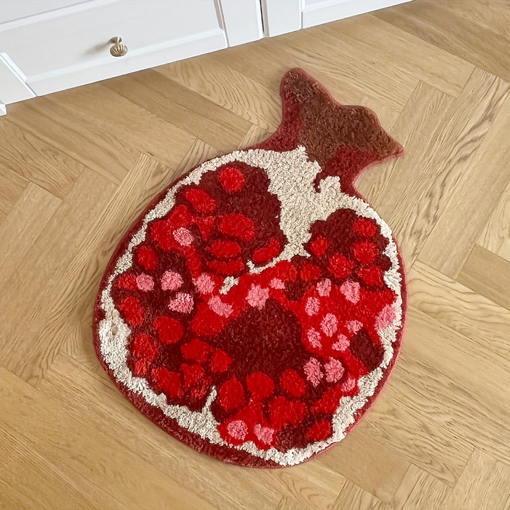 Pomegranate Fruit Shape Bath Rug