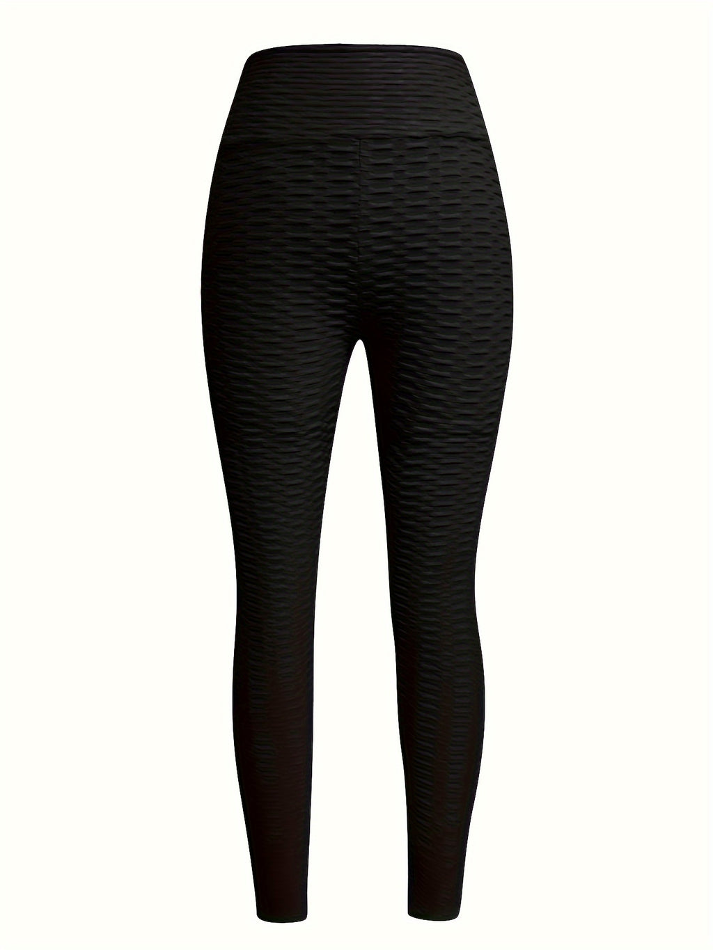High-Waist Yoga Leggings with Chic Bow Tie Detail