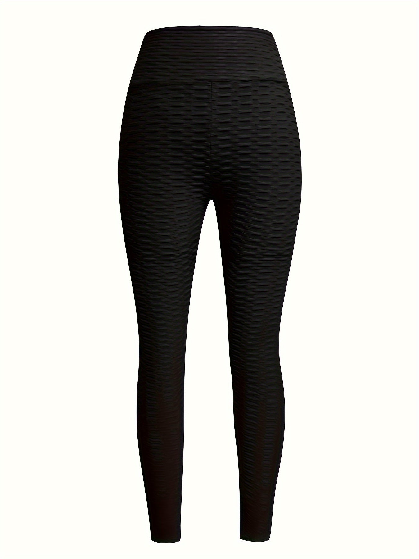 High-Waist Yoga Leggings with Chic Bow Tie Detail