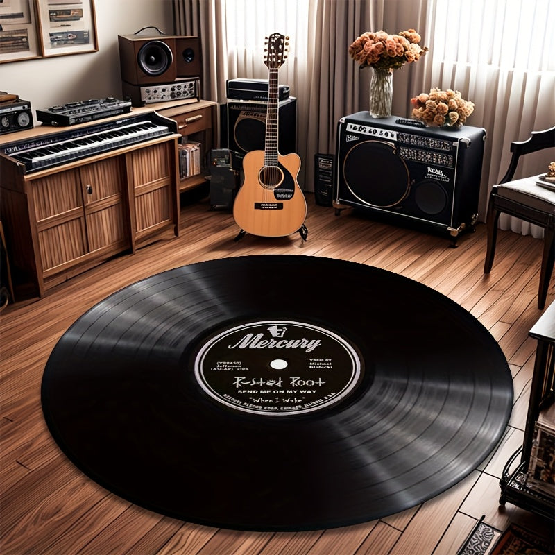 Vintage Mercury Vinyl Record Area Mat